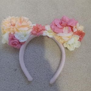 Disney pink flower head band